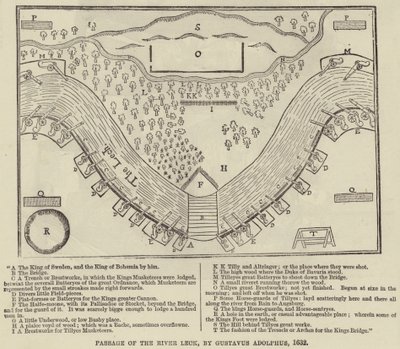 Paso del Río Leck, por Gustavo Adolfo, 1632 de English School